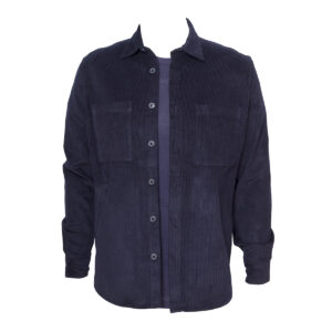 Curated Navy Cotton Cord Overshirt