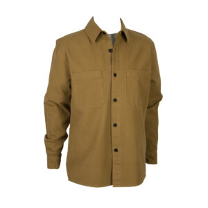 Curated Dark Stone Washed Twill Overshirt