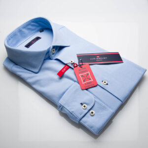 Mens Sky 4 Way Stretch Jersey Shirt, with a mercerised finish to give a silky soft touch 107398091