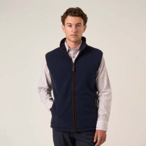 Blue zip up Gilet